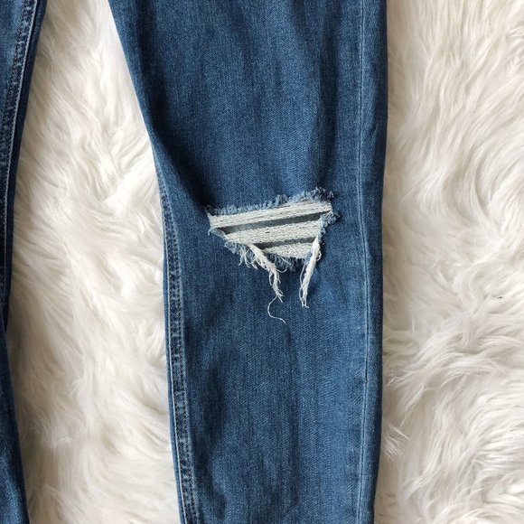 ASOS Maternity Distressed Raw Hem Skinny Jeans 12 - Picture 8 of 13